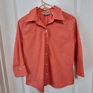 Eddie Bauer Wrinkle Resistant Button Down Blouse, PS
